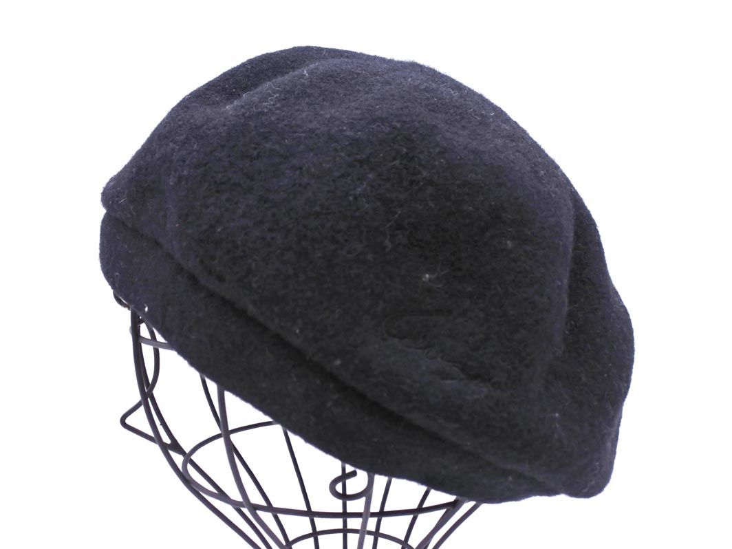 KENZO ケンゾー ウール100% ベレー帽 キャップ 黒 ◇□ レディース