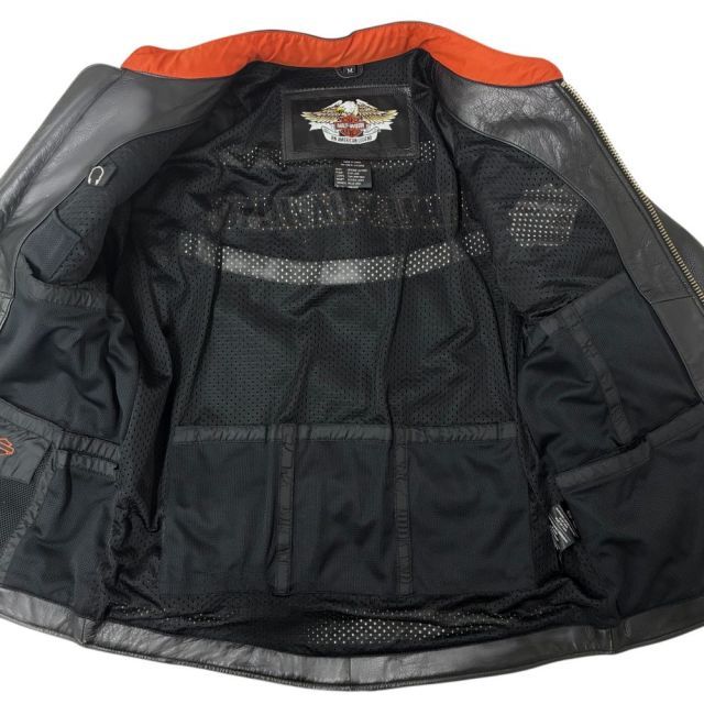 Harley-Davidson ブラック レザージャケット XL HARLEY DAVIDSON レザージャケット 98126-08VM サイズM ブラック
