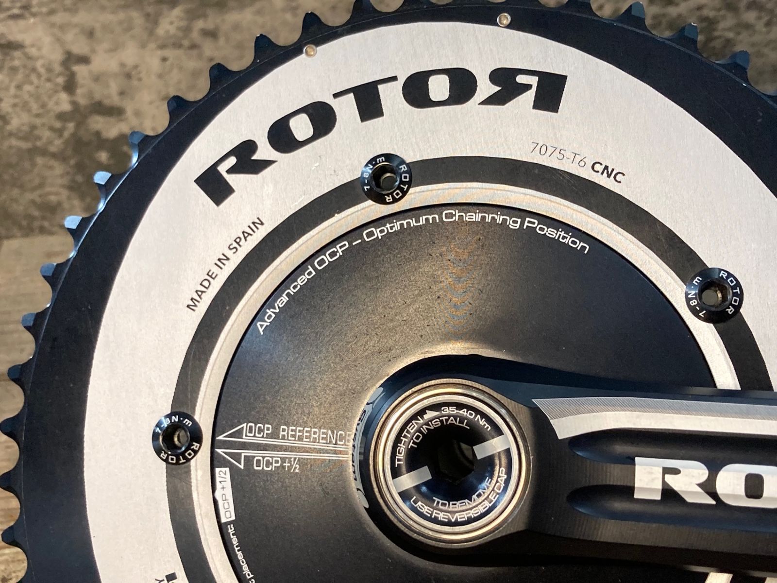 JS252 ローター ROTOR 3D+ AERO noQ クランクセット 165mm 53/39T