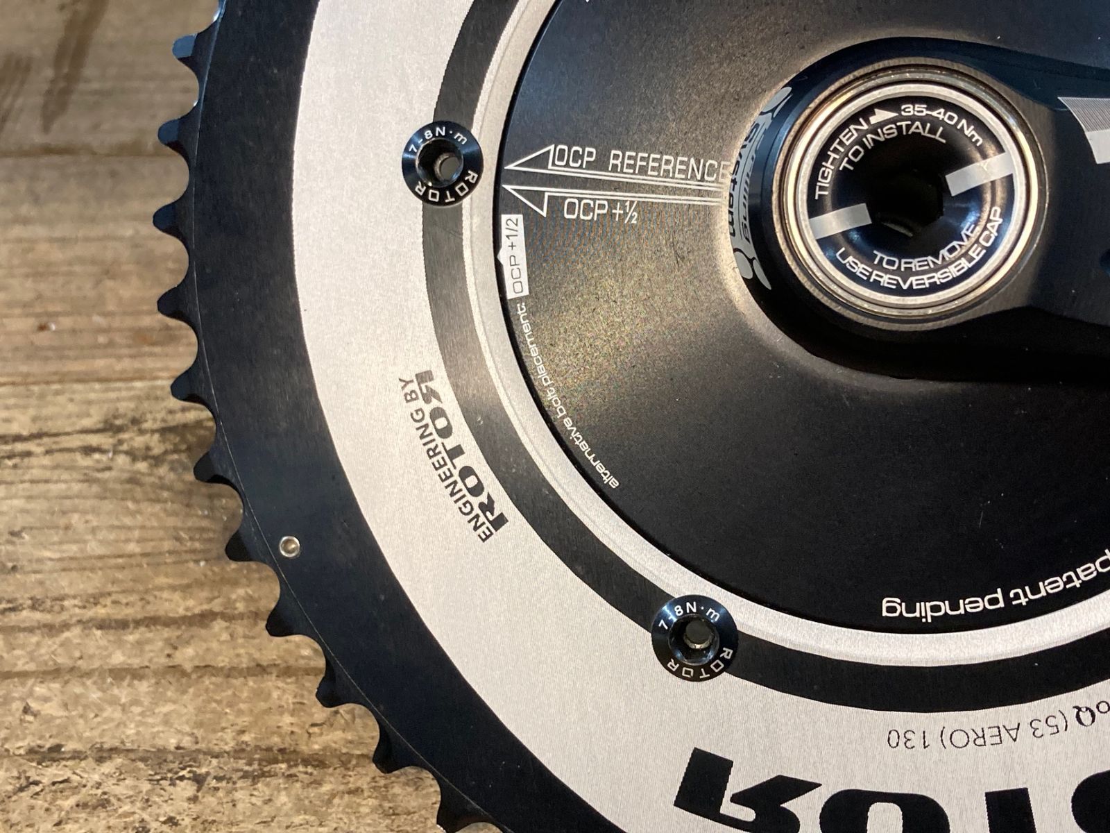 JS252 ローター ROTOR 3D+ AERO noQ クランクセット 165mm 53/39T