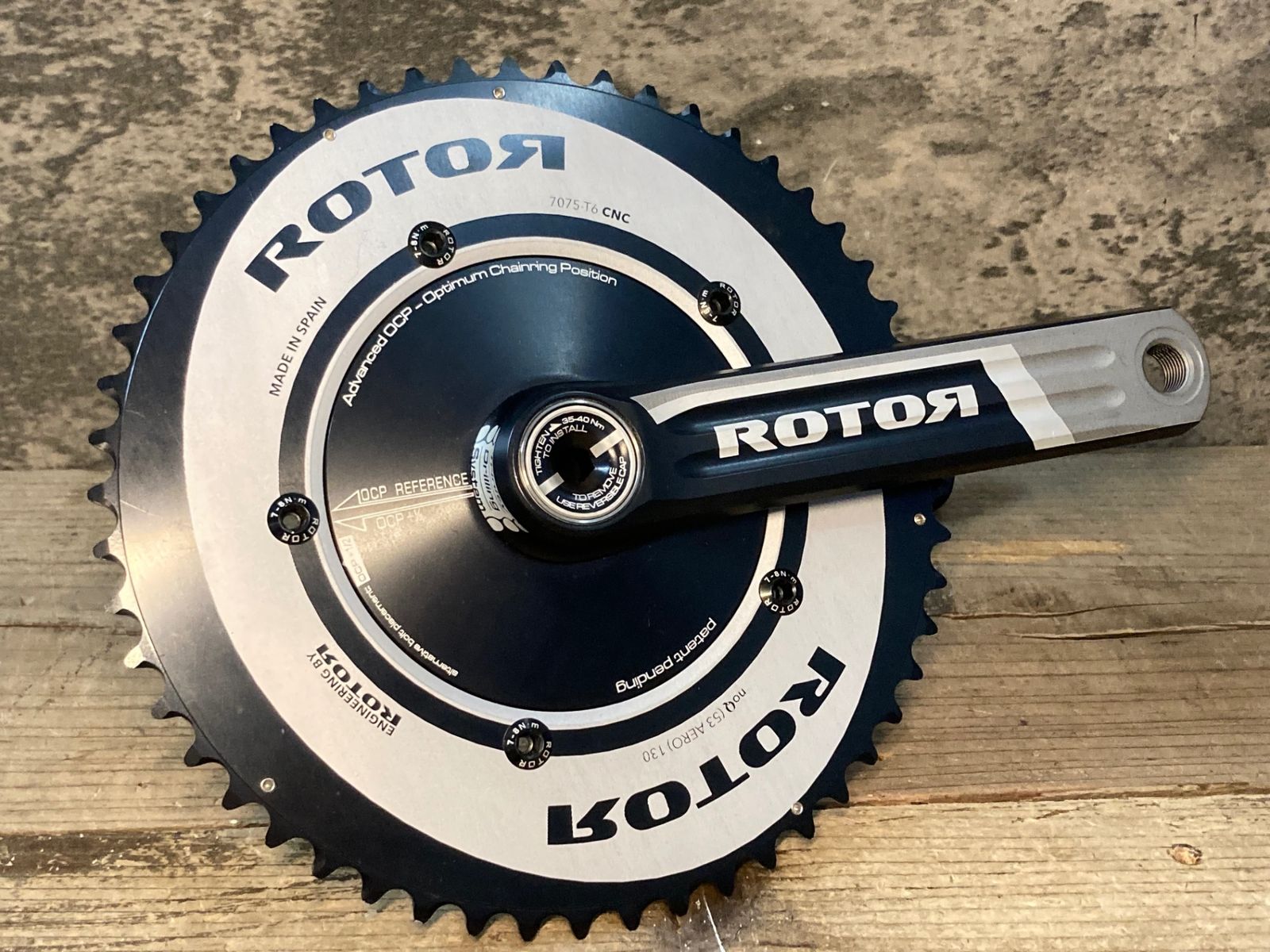 JS252 ローター ROTOR 3D+ AERO noQ クランクセット 165mm 53/39T