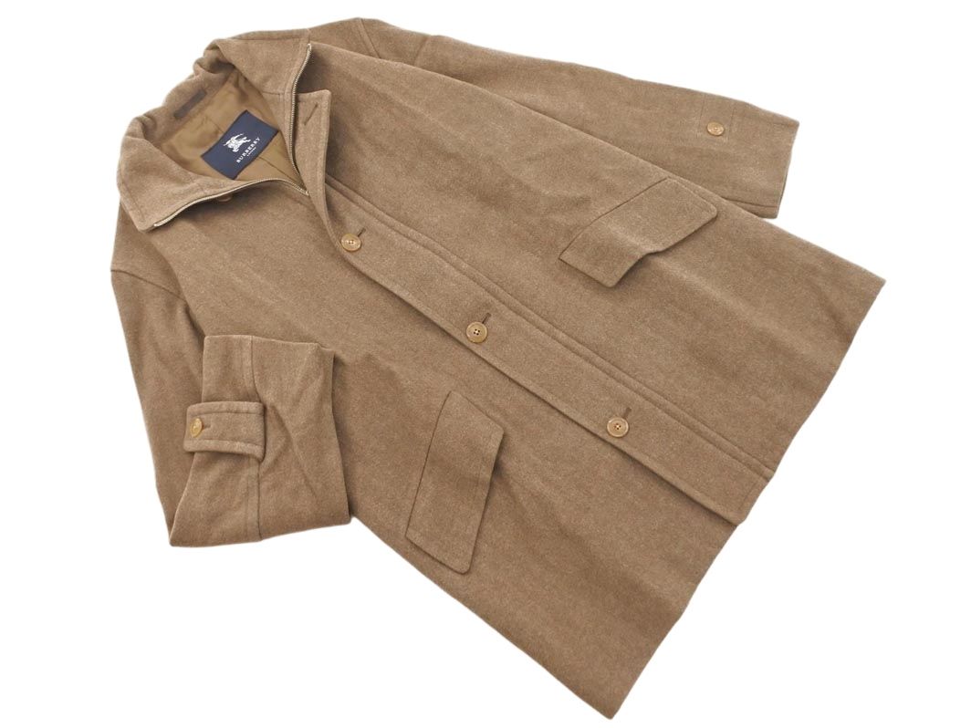 BURBERRY バーバリー アンゴラ混 スタンドカラー コート sizeM
