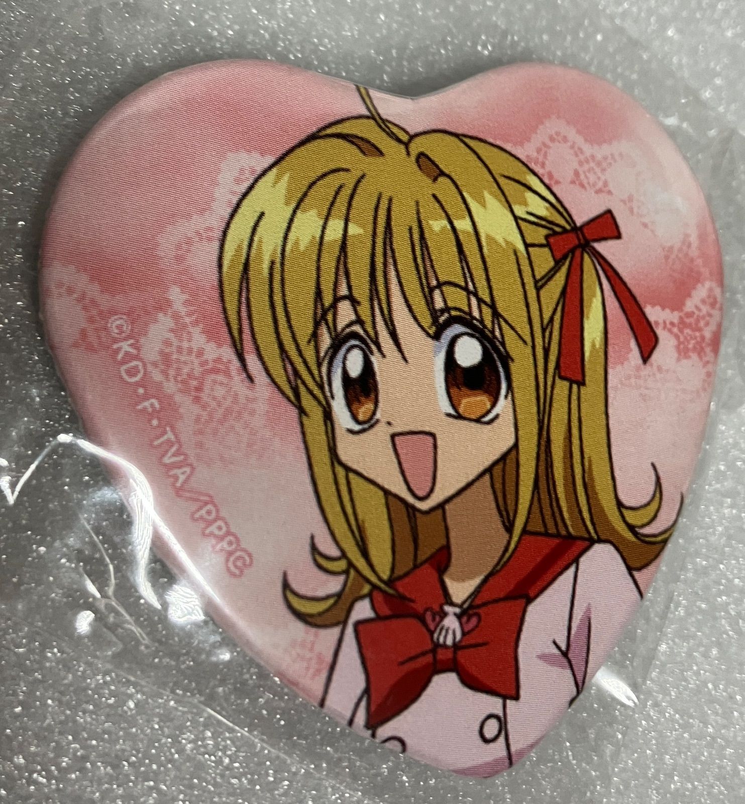 f➕ぴちぴちピッチ➕ 七海るちあ ハート型 缶バッジ - メルカリ