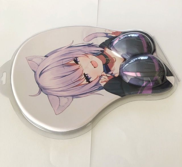 【ホロライブ】猫又おかゆ　おっぱいマウスパッド ホロライブ 猫又おかゆ おっぱいマウスパッド 60万人記念【I1906-007