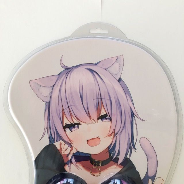 ハ*ネ様 猫又おかゆ　マウスパッド　60万人記念 猫又おかゆ 60万人記念 おっぱいマウスパッド - メルカリ