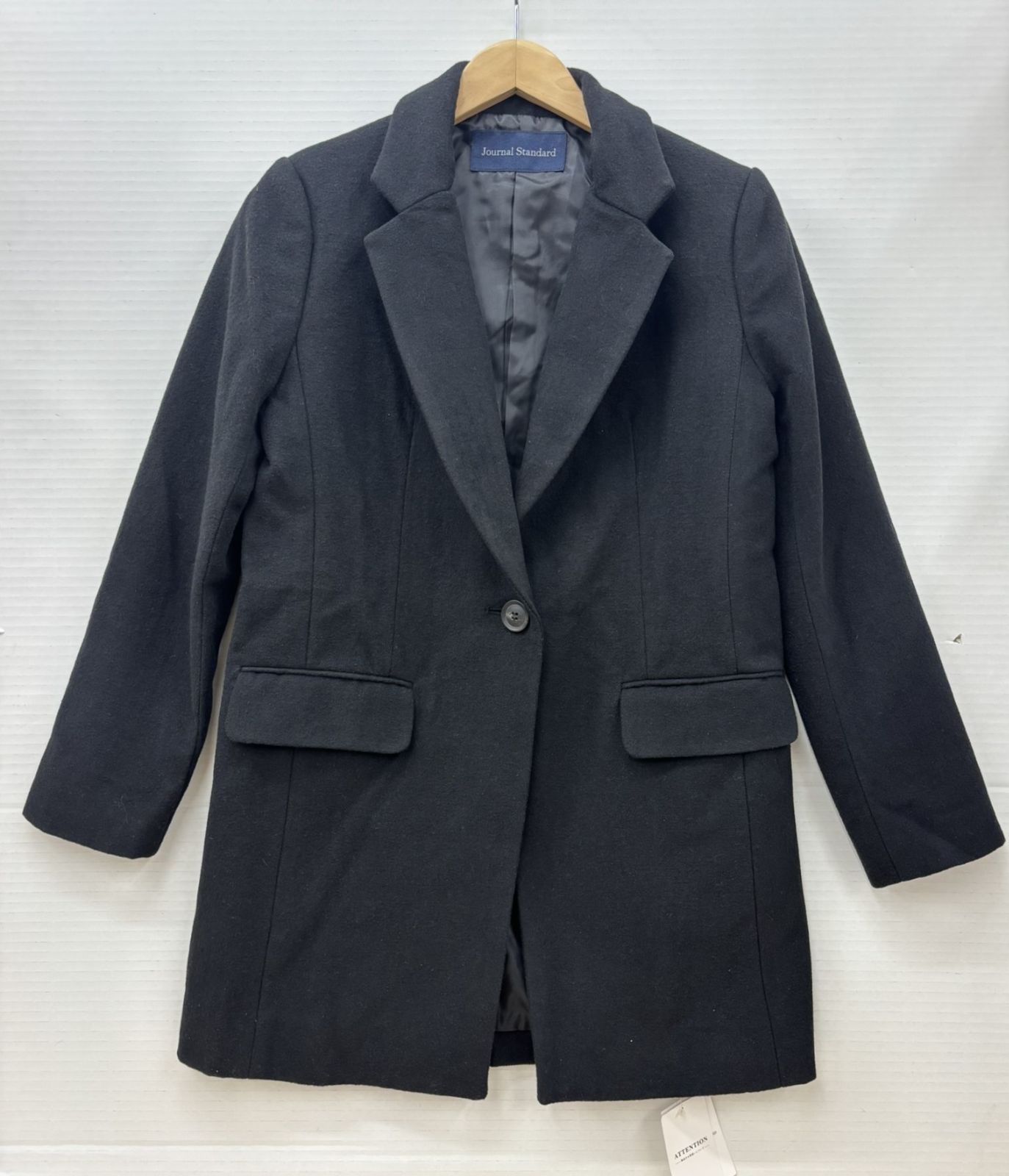 【新品☆】JOURNAL STANDARD ロング チェスターコート ブラック JOURNAL STANDARD ジャーナルスタンダード チェスターコート ブラック