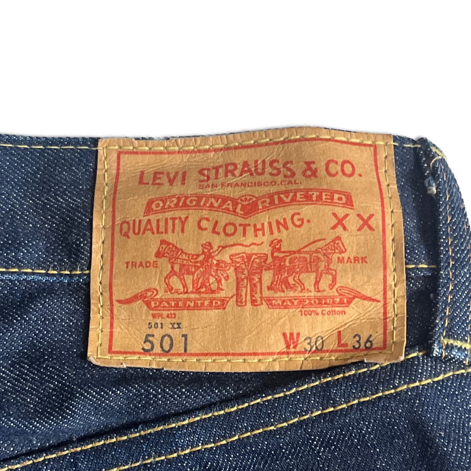 濃紺】LEVI'S VINTAGE CLOTHING 501XX 66501 デニムパンツ W30