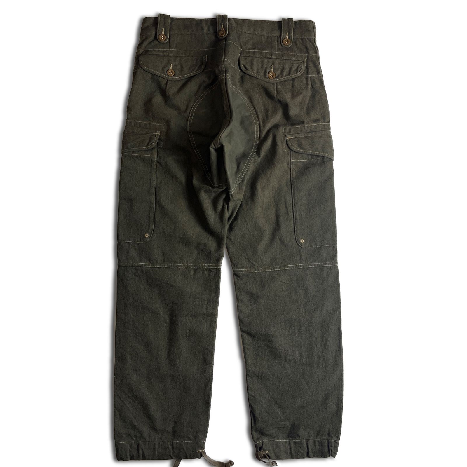 RRL WOOL BLEND CARGO PANTS 31×30 モスグリーン ダブルアールエル 