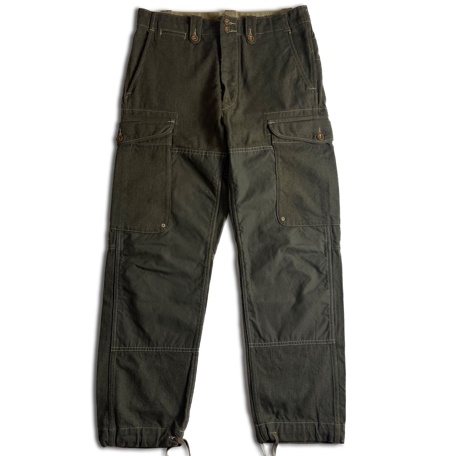 RRL WOOL BLEND CARGO PANTS 31×30 モスグリーン ダブルアールエル