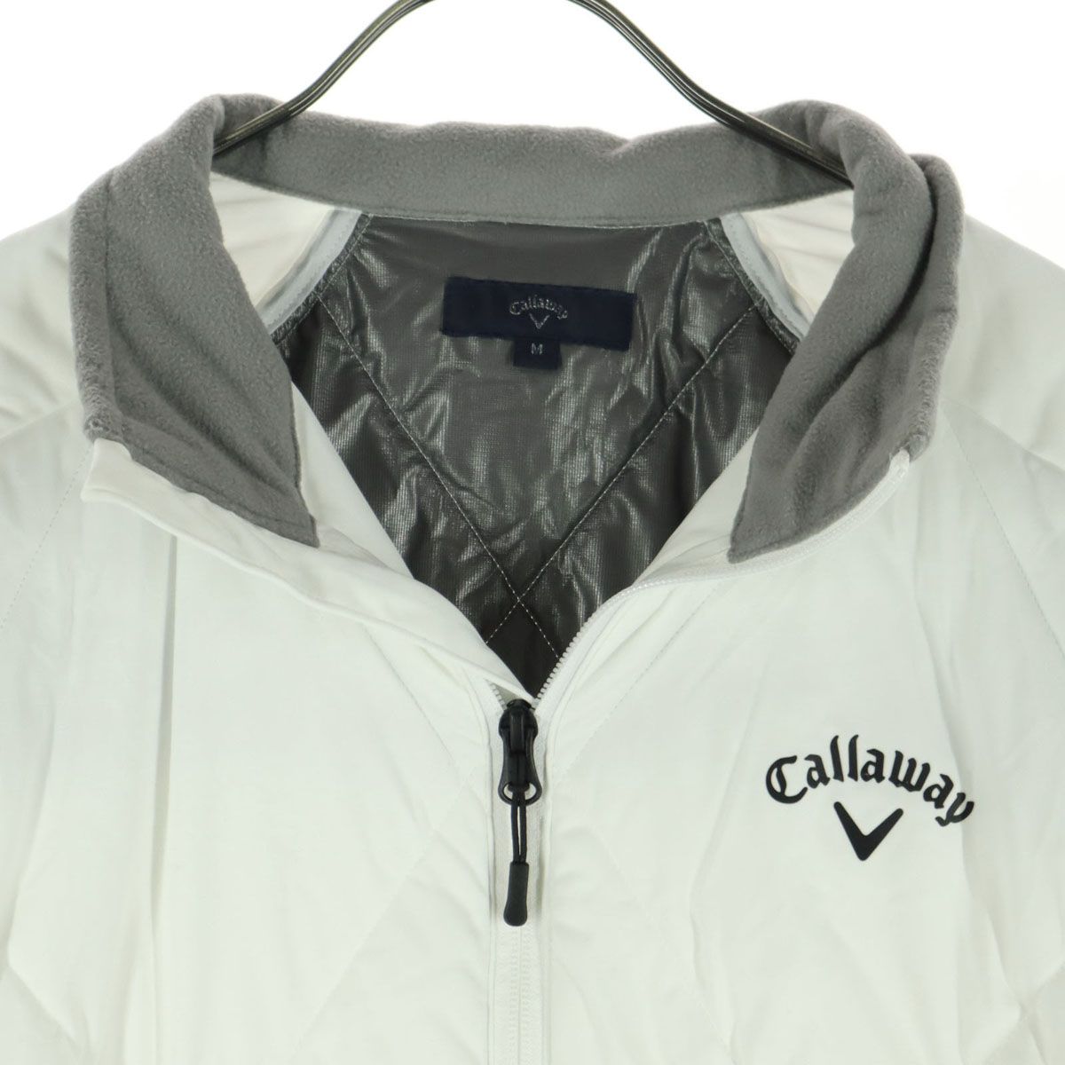 Callaway/キャロウェイ 中綿ジャケット【ホワイト/M】美品！ Callaway キャロウェイ ミャンマー製 長袖 中綿ジャケット M ホワイト