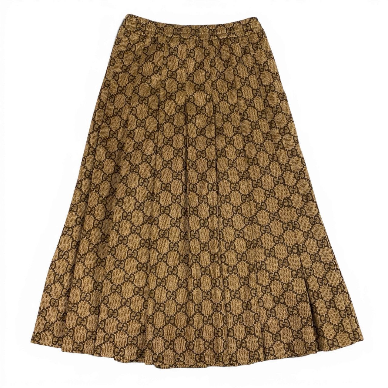 60a14 GUCCI グッチ テクニカルジャージスカート プリーツスカート GG