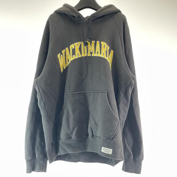 【中古】WACKO MARIA ロゴプリントパーカー サイズM ブラック ▲状態考慮 ワコマリア[17][240017745715] 中古】WACKO MARIA ロゴプリントパーカー サイズM ブラック △状態考慮