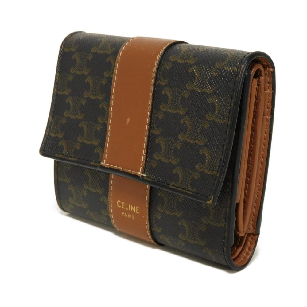 ☆龍様☆CELINE トリフォールドウォレット(箱・巾着・領収書付き) org.jpg