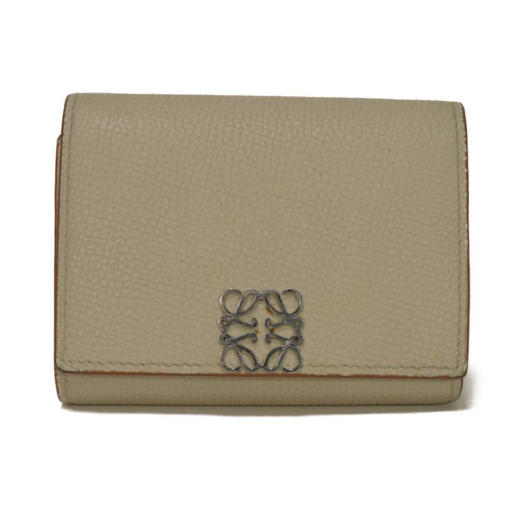 LOEWE ロエベ トライフォールド ウォレット 札入れ カードケース コインケース ミニウォレット アナグラム ライトゴースト 三つ折り財布  C821TR2X02 - メルカリ