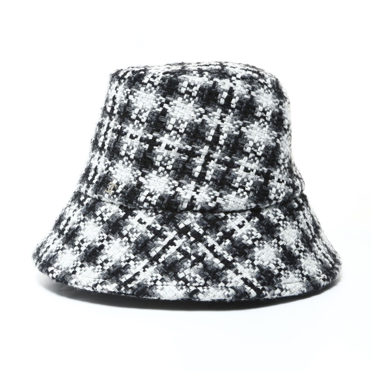 CHANEL シャネル ハット ウール ツイード バケットハット S【中古