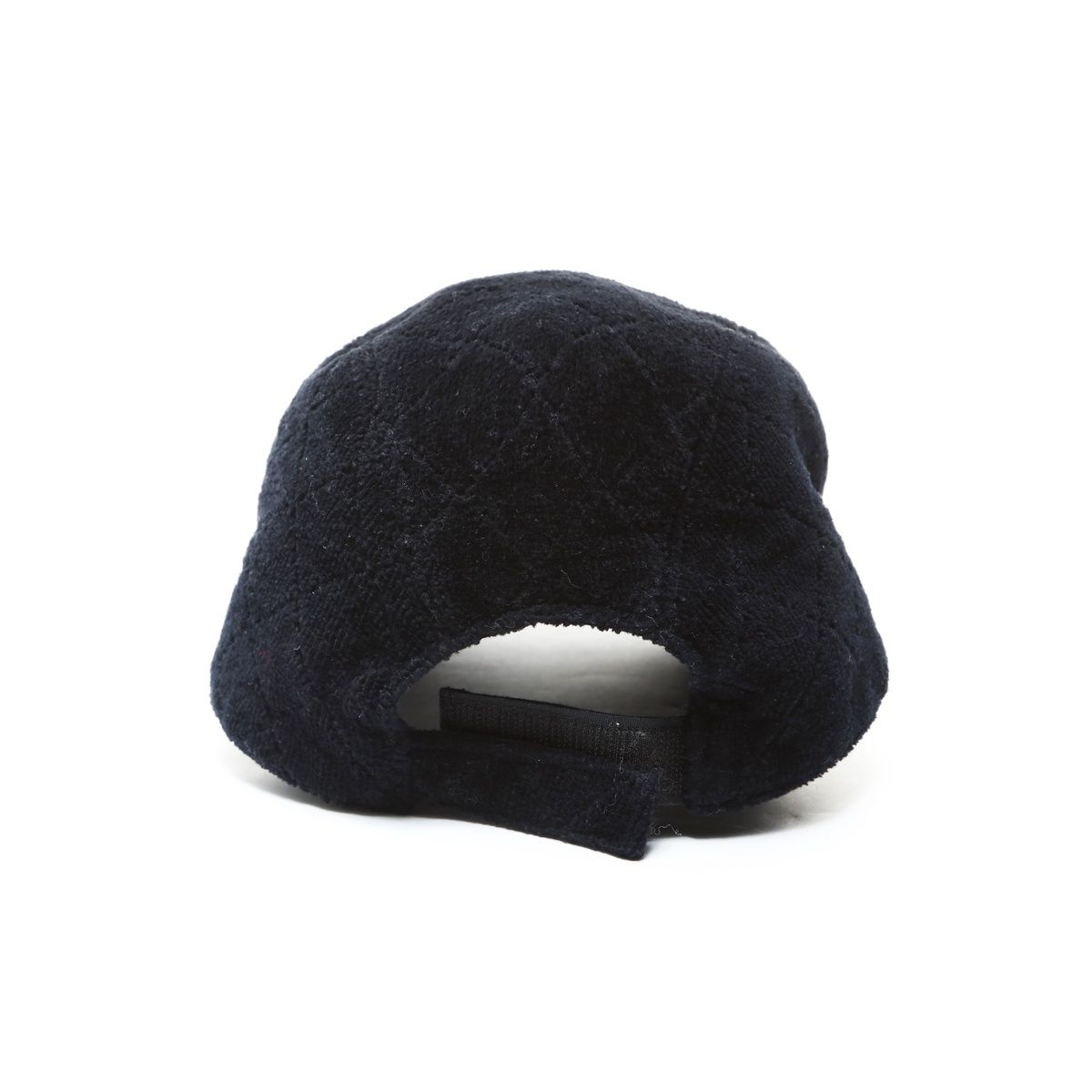 値下げ　新品タグ付き　シャネル　CHNEL キャップ　パイル地　黒 CHANEL シャネル キャップ パイル ココマーク L【中古】 - メルカリ