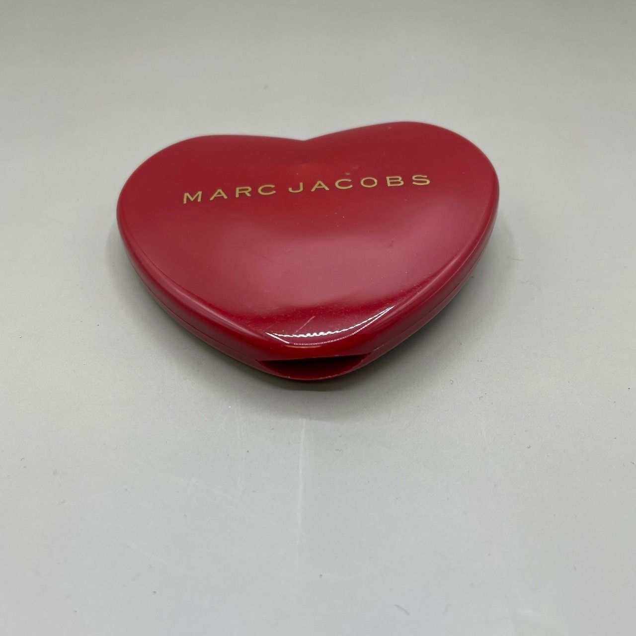 美品 MARC JACOBS マークジェイコブス 手鏡 ミラー 両面 ハート型 ロゴ 