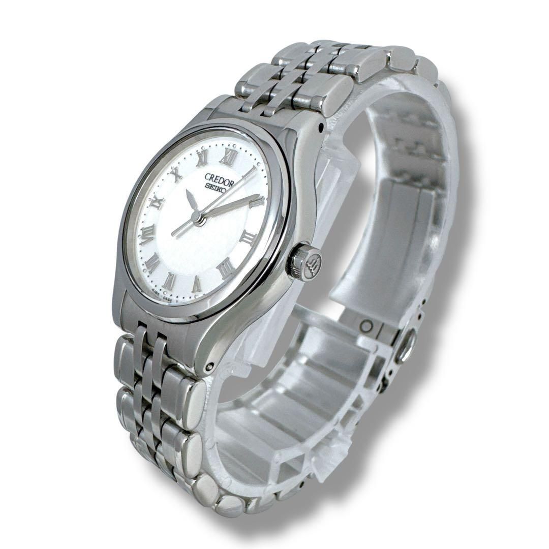 クレドール SEIKO CREDOR 4J85-0A20 シルバー文字盤 クオーツ QZ SS