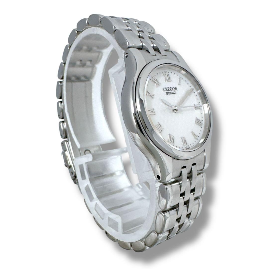 クレドール SEIKO CREDOR 4J85-0A20 シルバー文字盤 クオーツ QZ SS 