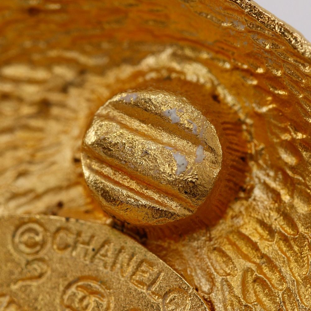 CHANEL】シャネル ココマーク ヴィンテージ 金メッキ×フェイクパール