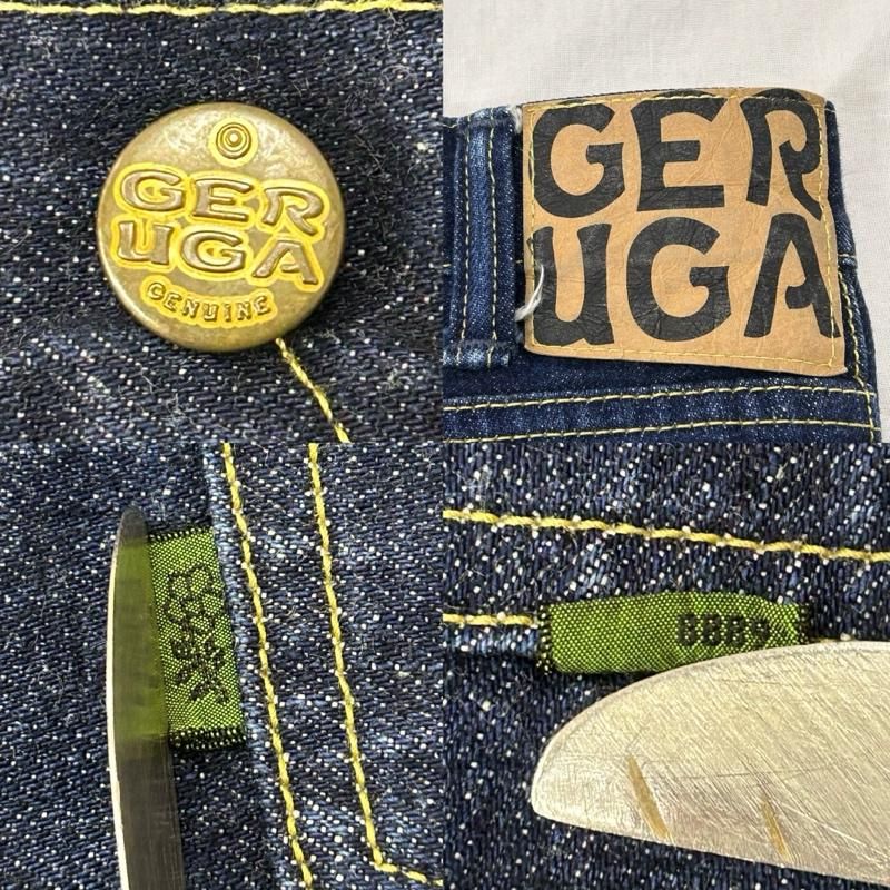古着 GERUGA ゲルガ GR-P-01 ストレートデニムパンツ インディゴブルー