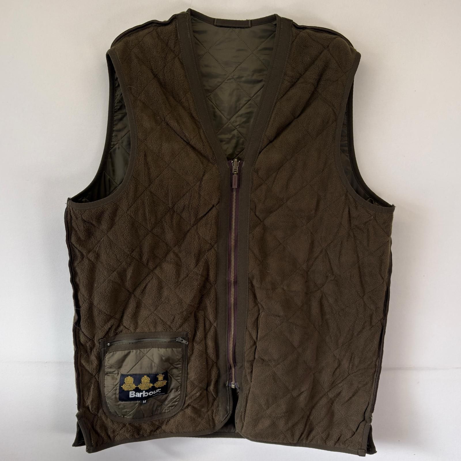 Barbour バブアー リバーシブルベスト キルティング フリース 古着 L 古着 バブアー Barbour ベスト キルティングベスト リバーシブル