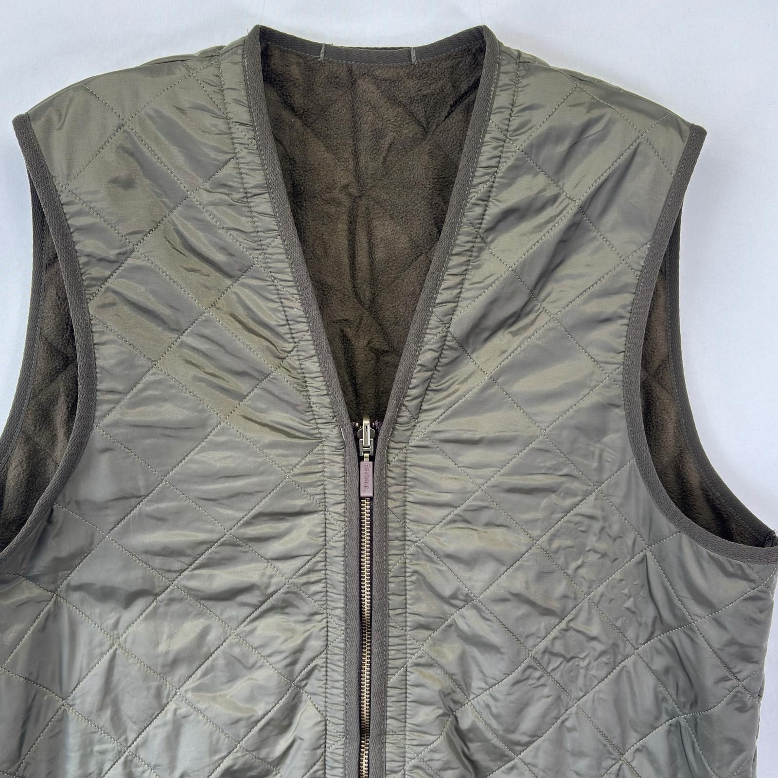 古着 バブアー Barbour ベスト キルティングベスト リバーシブル