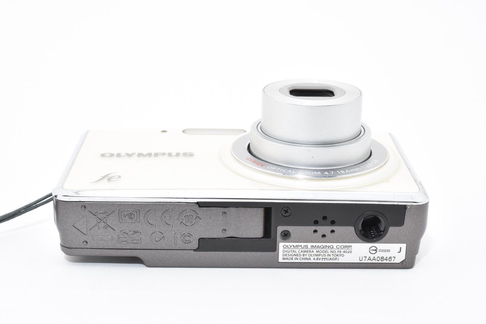 オリンパス OLYMPUS FE-4020 ホワイトバール コンパクトデジタルカメラ