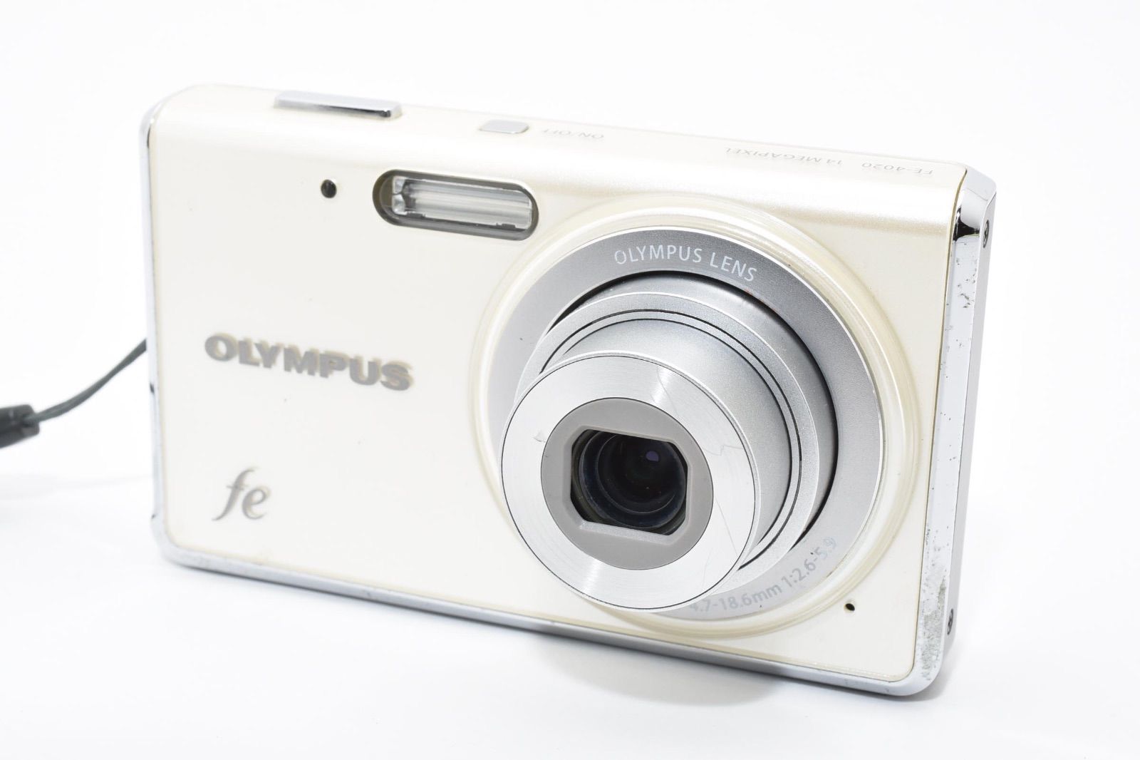 オリンパス OLYMPUS FE-4020 ホワイトバール コンパクトデジタルカメラ