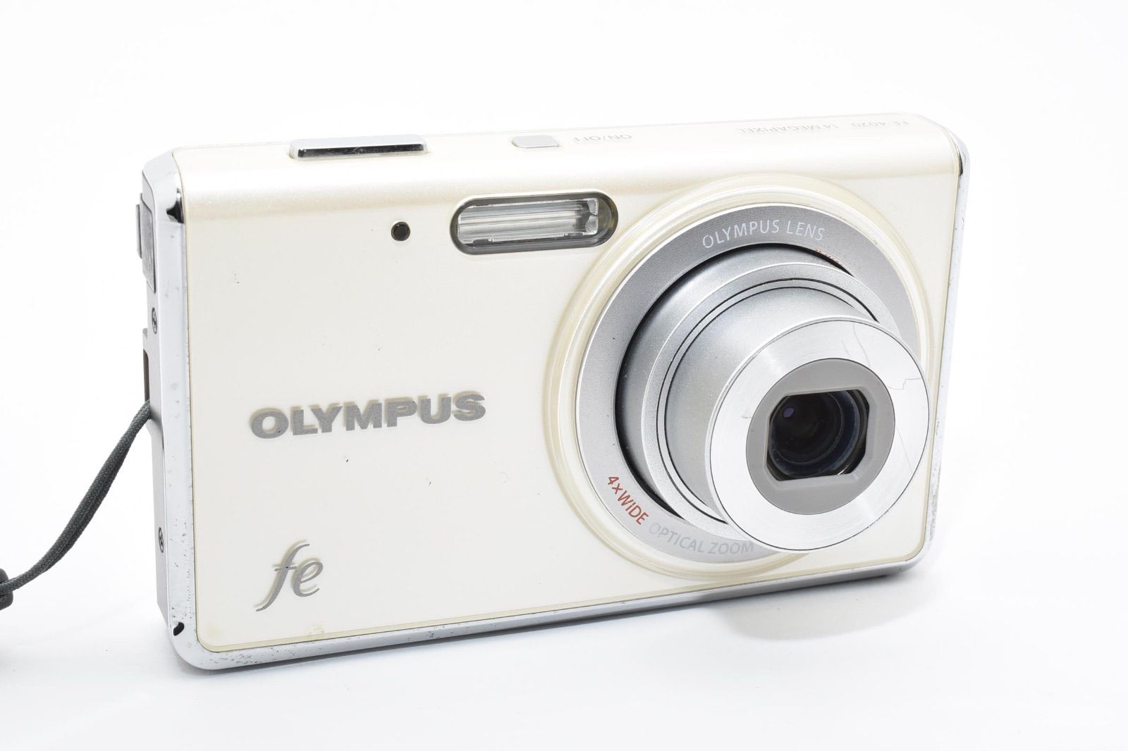 オリンパス OLYMPUS FE-4020 ホワイトバール コンパクトデジタルカメラ