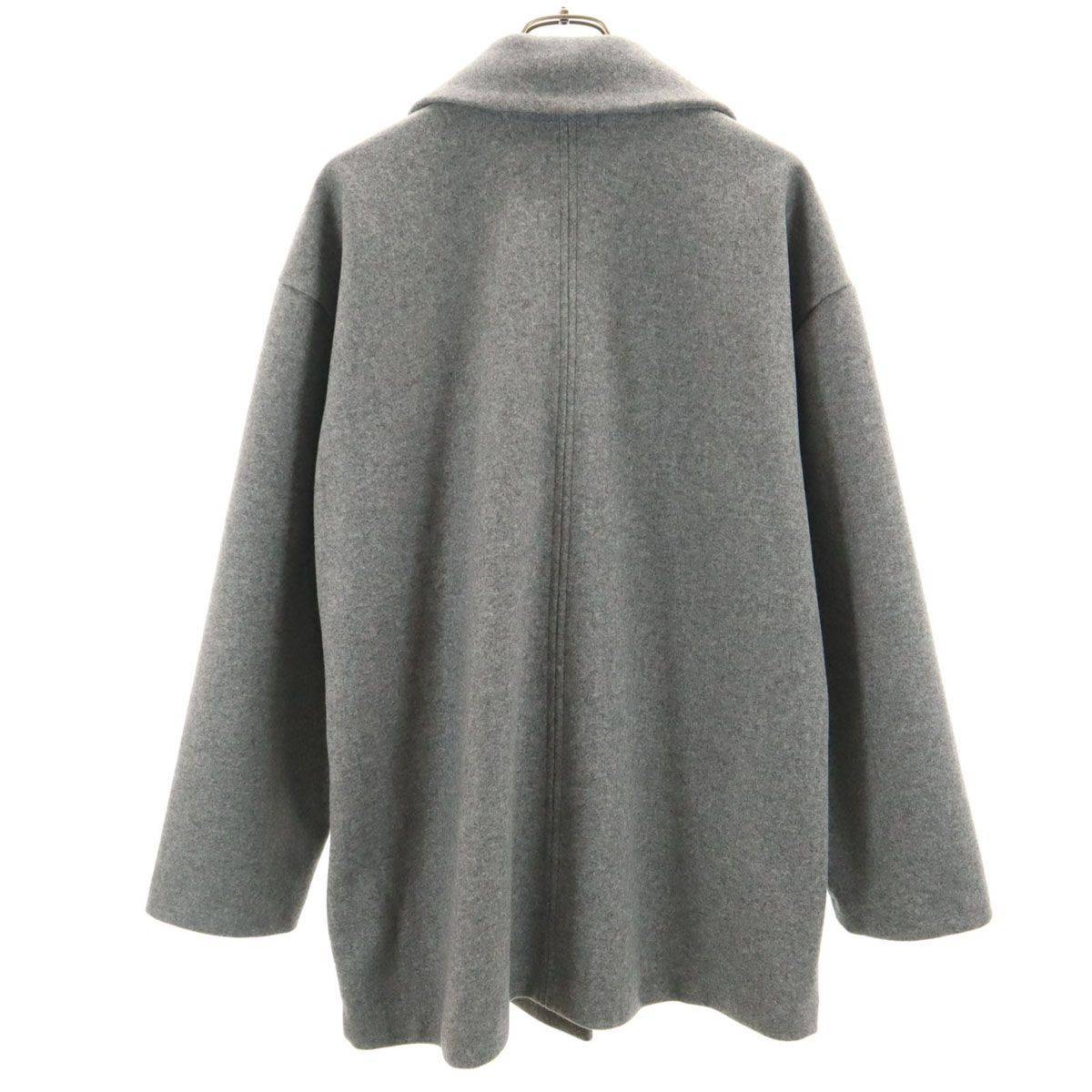 未使用 ZARA ザラ ダブルブレスト コート XL グレー レディース 古着