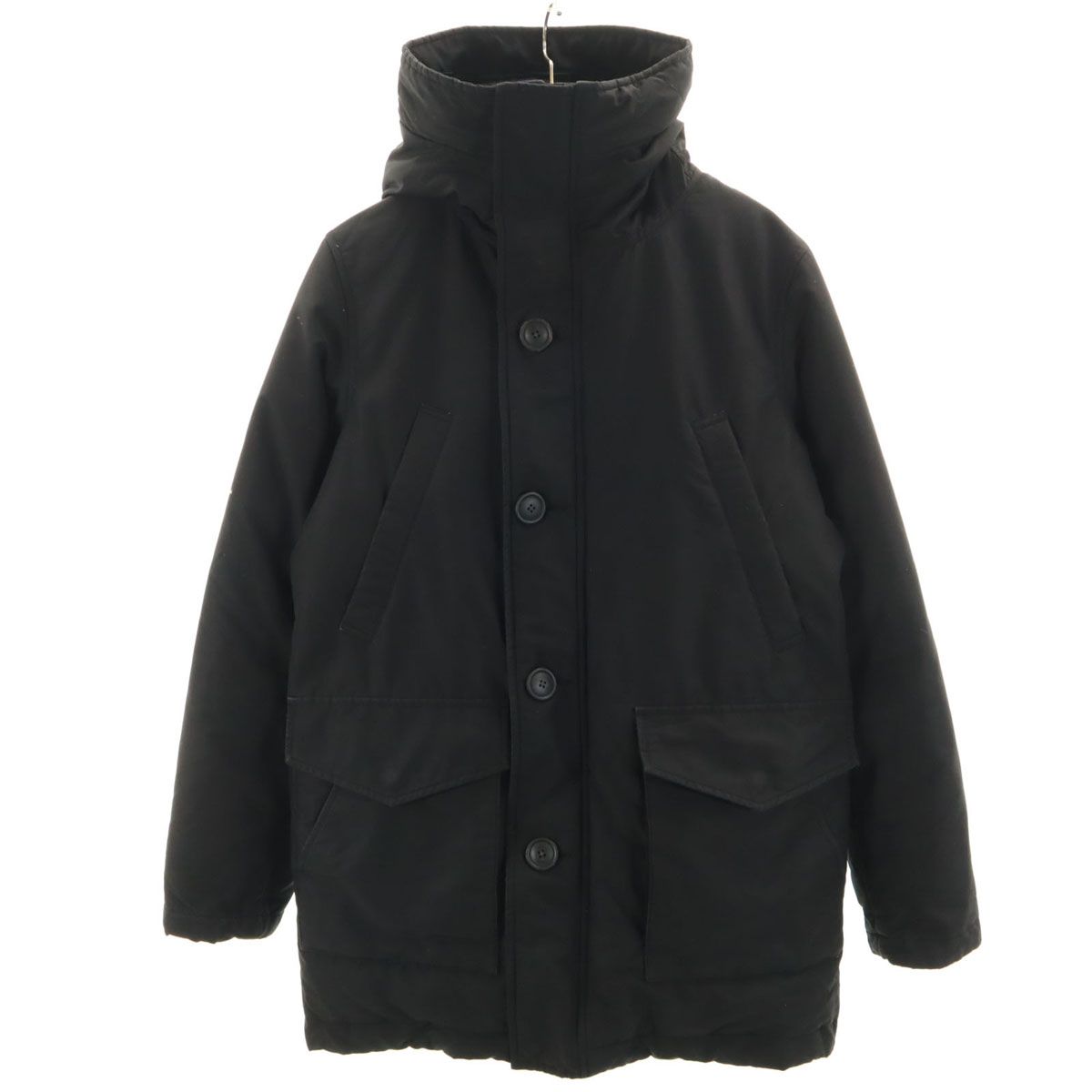 UNIQLO ユニクロ ノンキルト ダウンジャケット XS ブラック メンズ 