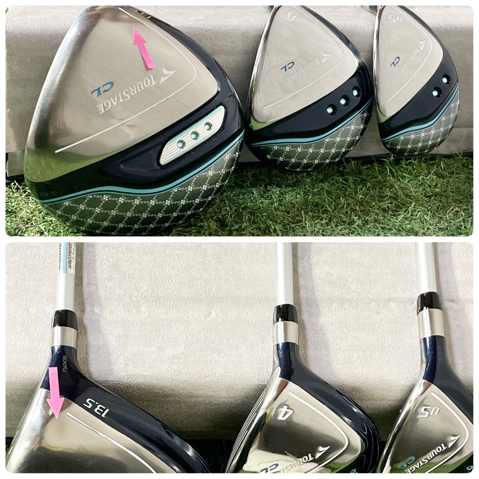 BRIDGESTONE TOURSTAGE CL レディース L 初心者 ゴルフクラブセット 8
