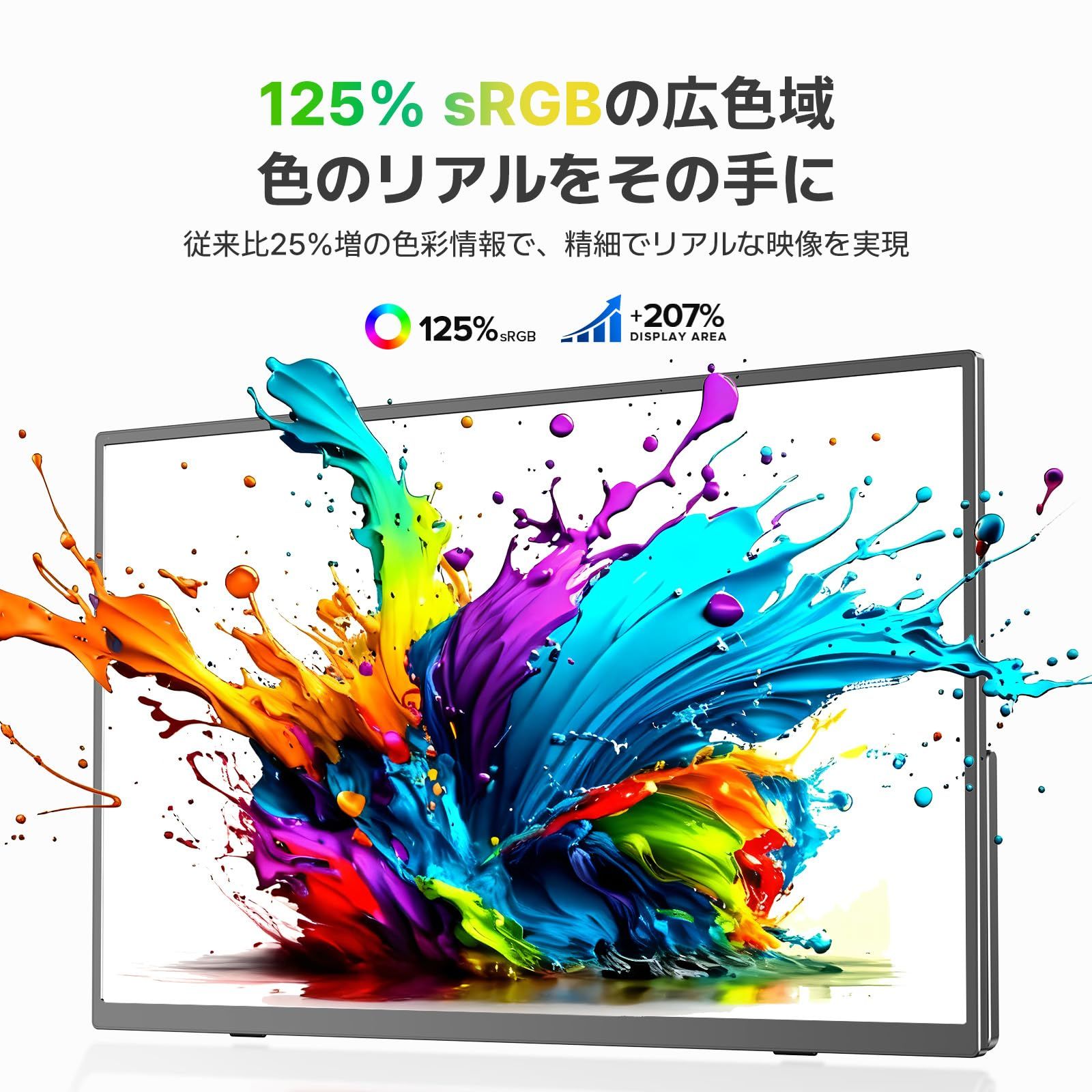 新品 モバイルモニター 15.6インチ 収納ケース付き Newsoul ポータブル