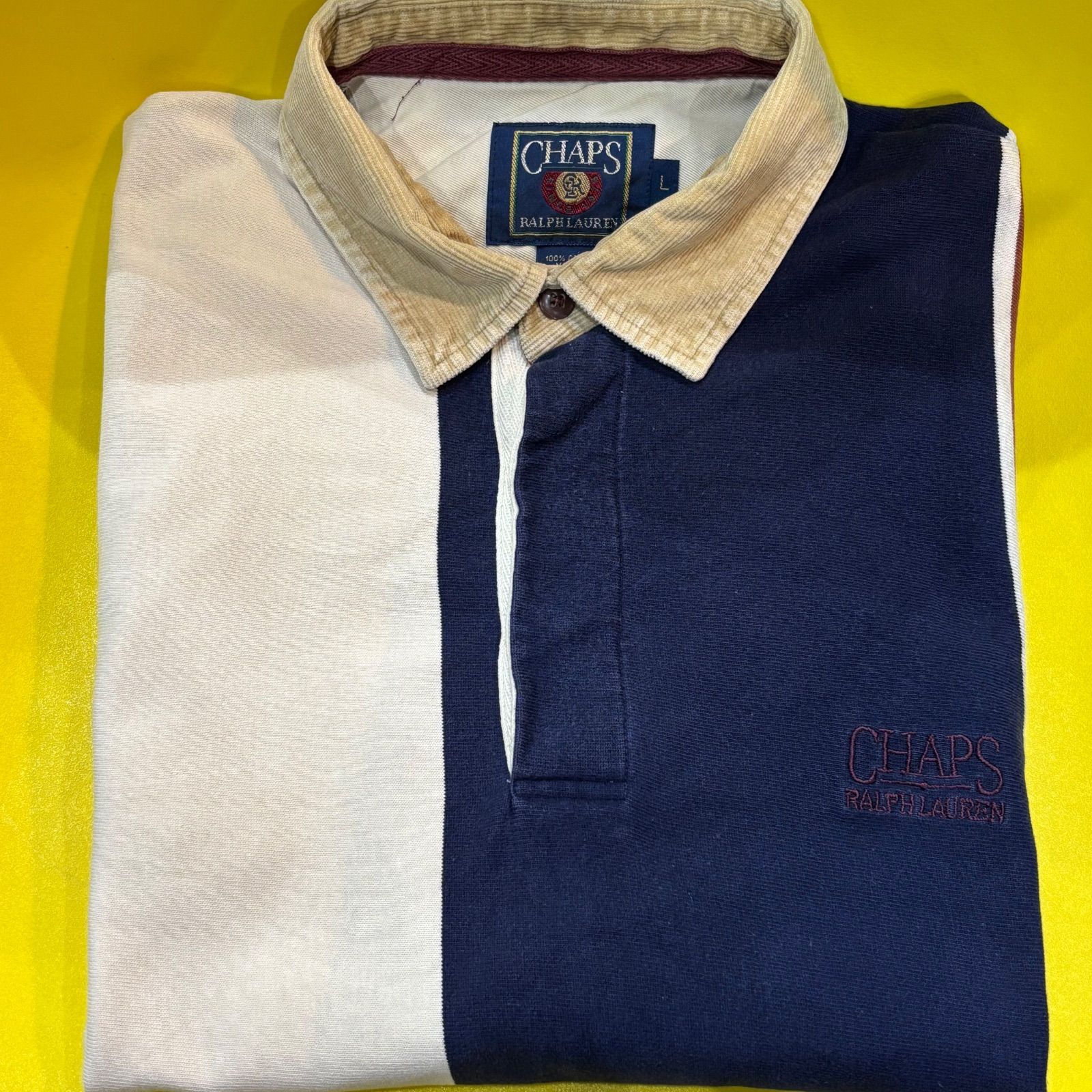 ストライプ ラガーシャツ 80s CHAPS RALPH LAUREN - メルカリ