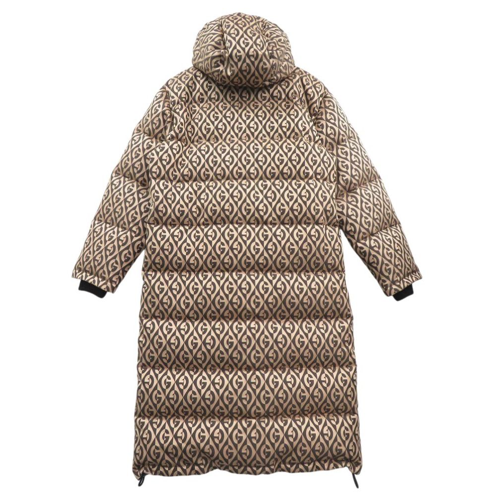 新品同様 グッチ Gロゴ ダウンロングコート 595475 Z8AFE ダウン