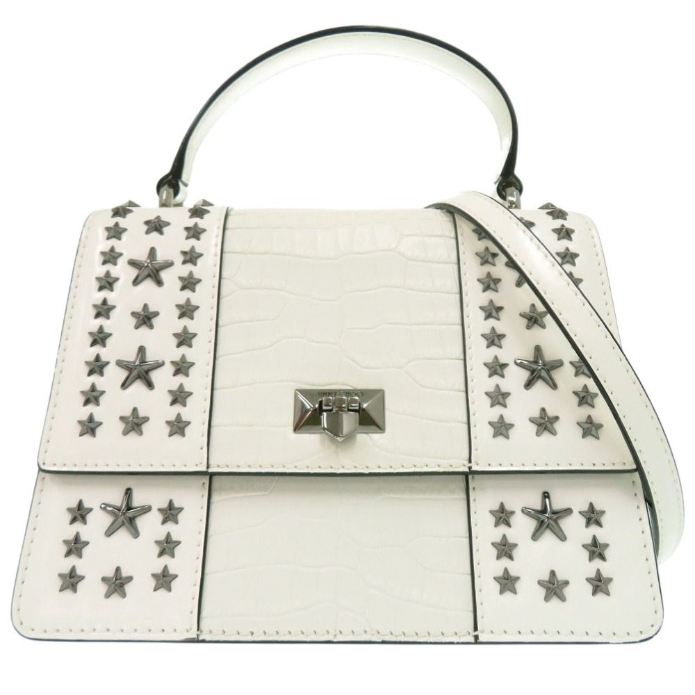 美品 ジミーチュウ スタースタッズ ピクシストップハンドルバッグ 2WAY