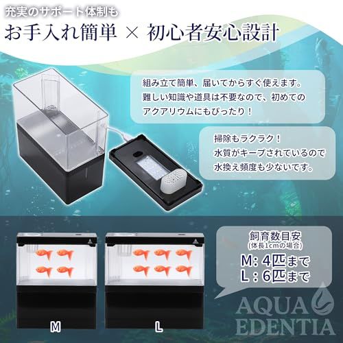 アクアエデンティア】小型オーバーフロー水槽セット USBポート内蔵