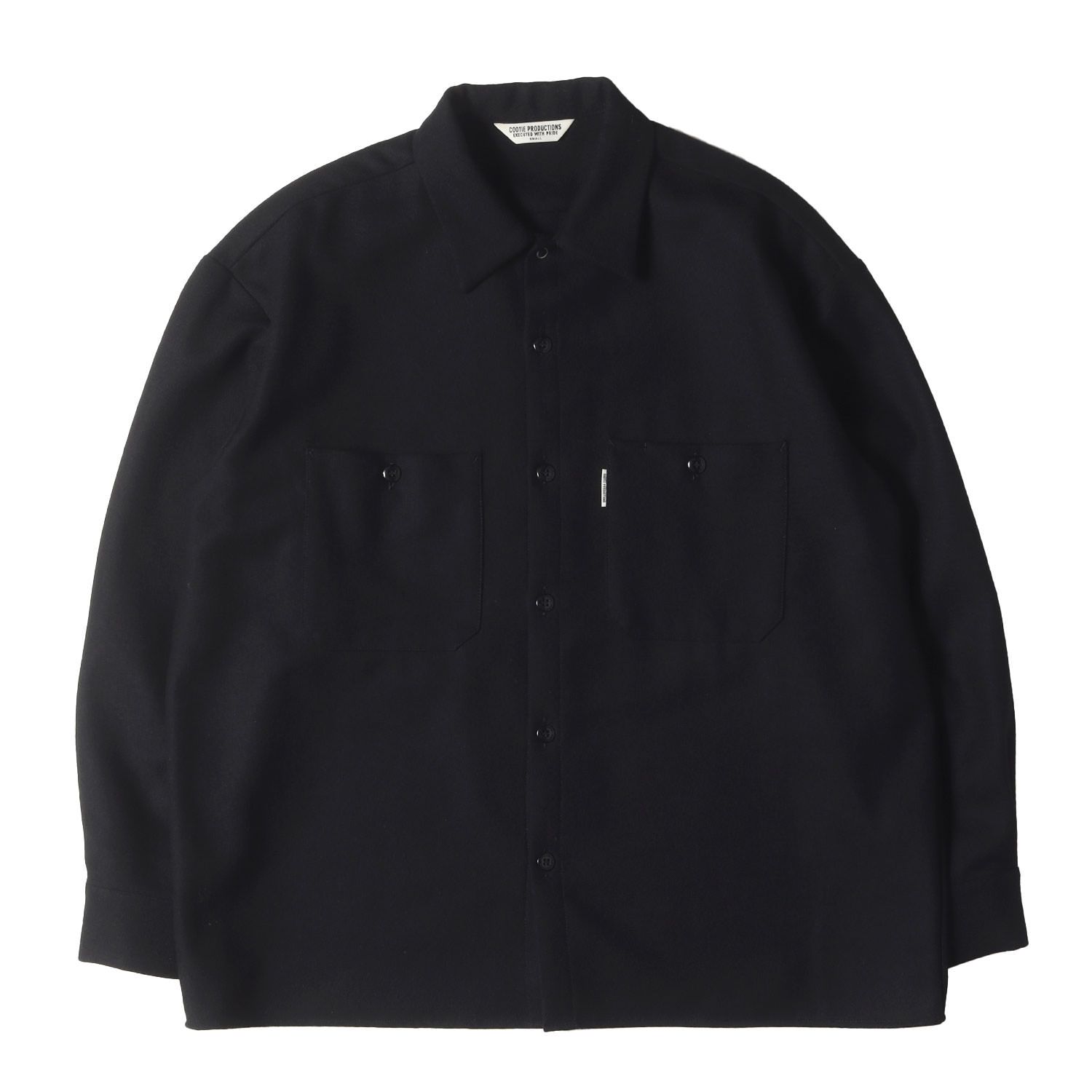 トップス cootie productions wool serge shirt COOTIE / Wool Serge Work Shirt -Gray- | 80-HACHIMARU-