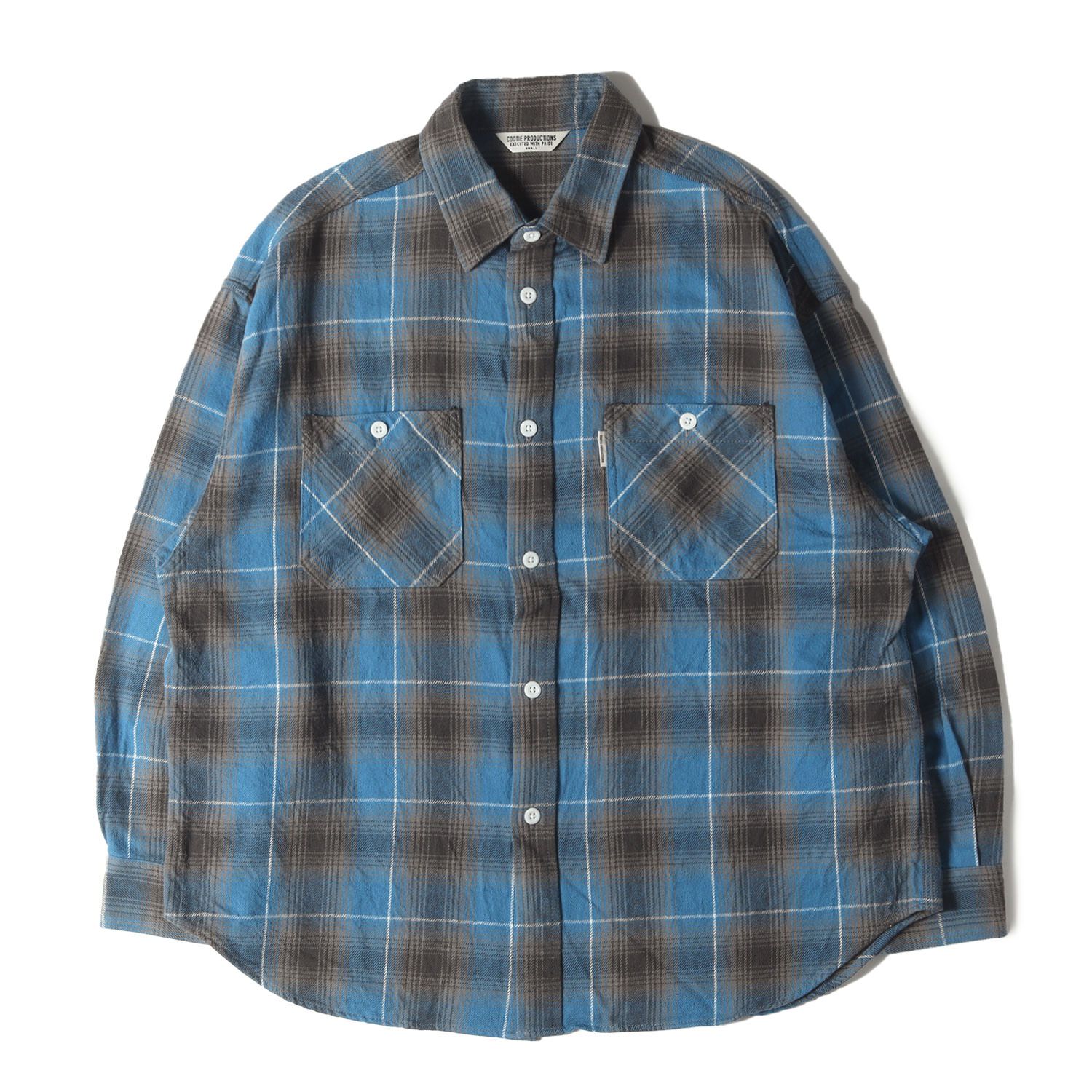 COOTIE クーティー シャツ ブルー グレー サイズ:S | 21AW オンブレ