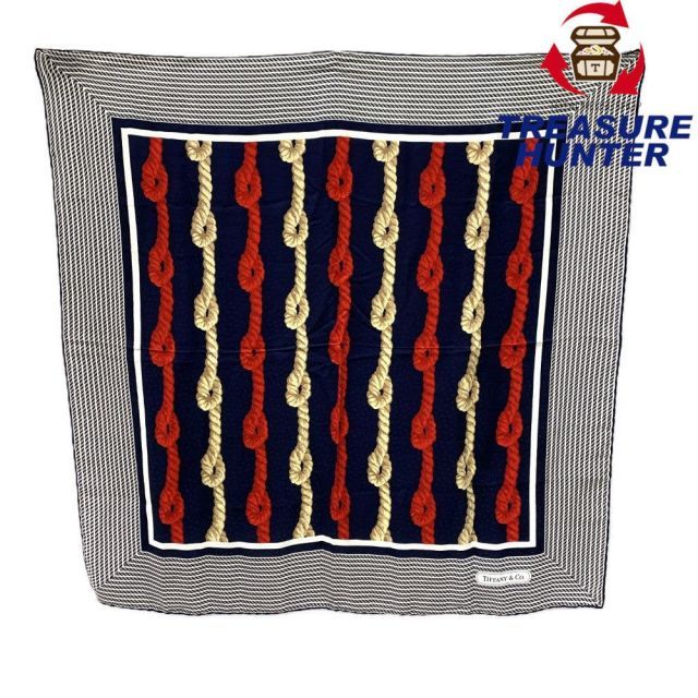 Tiffany & Co. シルクスカーフ ロープデザイン Tiffany & Co. シルク