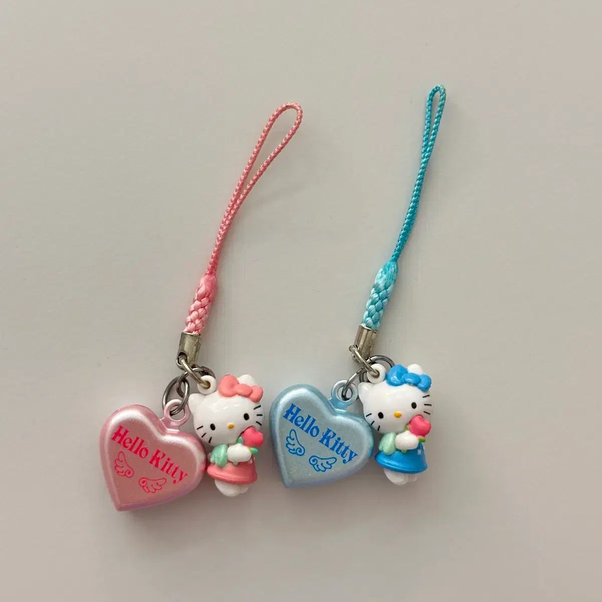 未使用 平成レトロ ハローキティ&ダニエルエンジェル ストラップ