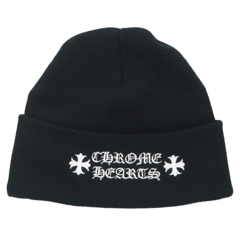 クロムハーツ WOOL WATCH CAP ウールワッチキャップ ロゴ刺繍ニット