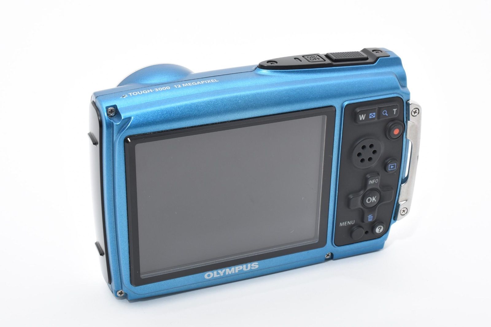美品】オリンパス OLYMPUS μ TOUGH-3000 ブルー コンパクトデジタル