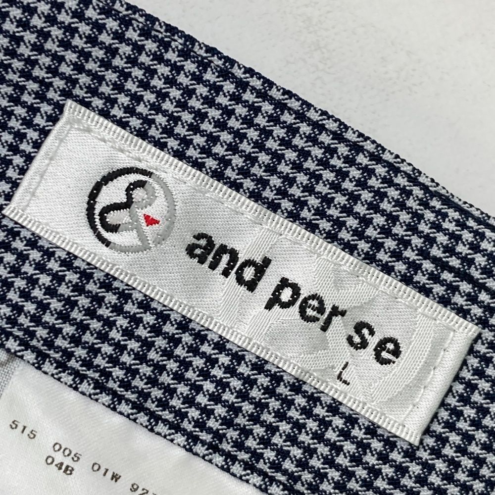 サイズ：L AND PER SE アンパスィ 2023年モデル ストレッチパンツ 総柄