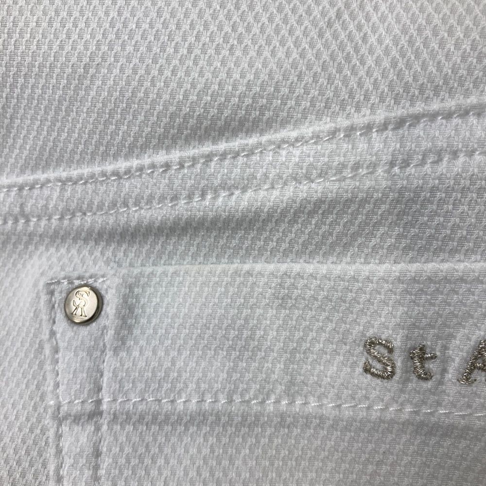 サイズ：S ST ANDREWS セントアンドリュース プリーツ切替 ストレッチ