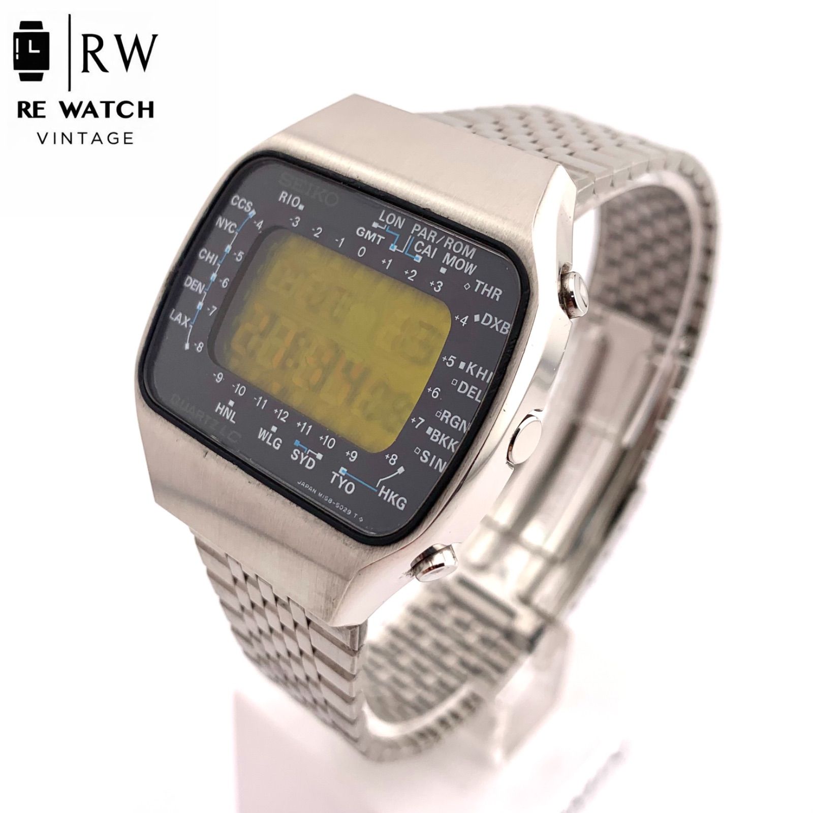 中古】SEIKO M158-5009 デジタル腕時計 シルバー - メルカリ