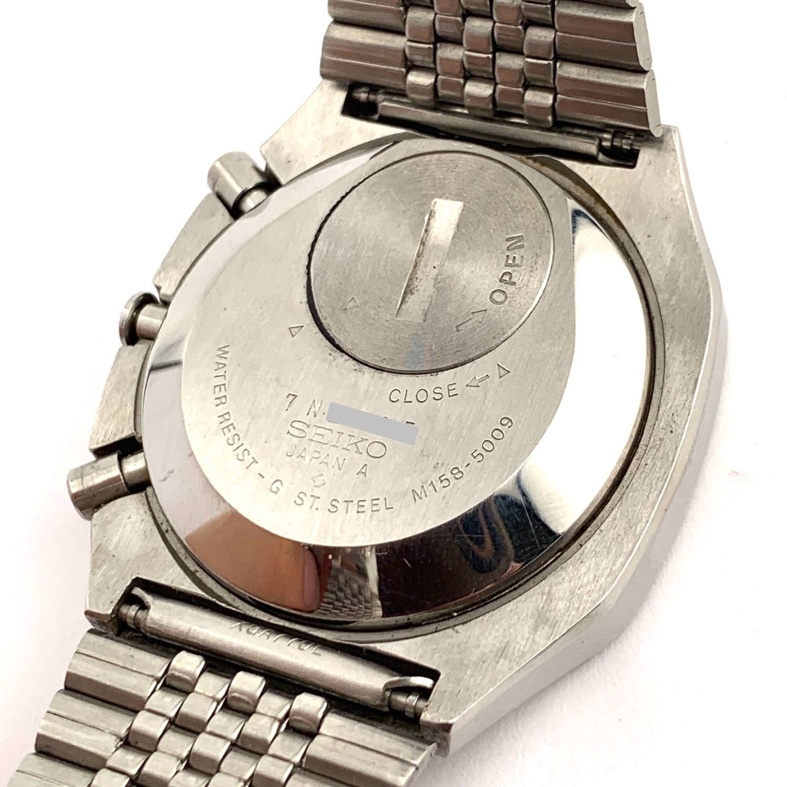 中古】SEIKO M158-5009 デジタル腕時計 シルバー - メルカリ