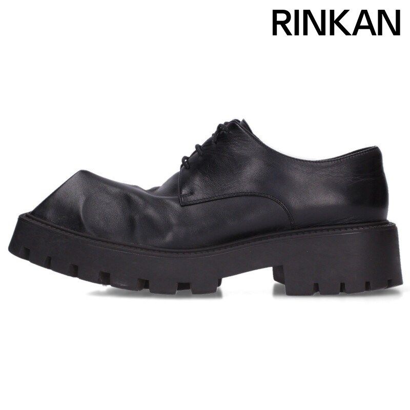 バレンシアガ 656977 RHINO リノダービーレザーシューズ メンズ 42