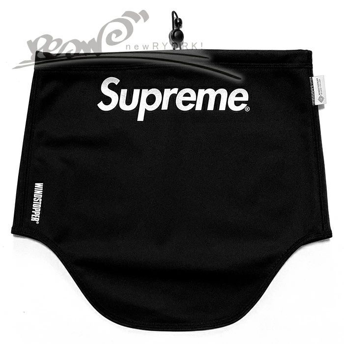 送料無料 メンズ ネックウォーマー ブラック Supreme シュプリーム 